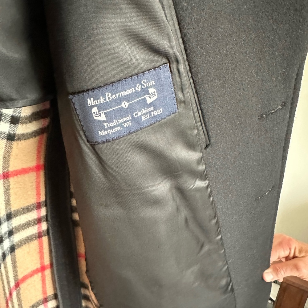 Burberry men’s wool coat